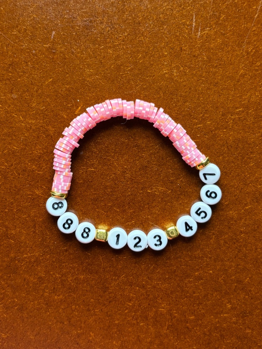 Customizable Kid’s Phone Number Bracelet